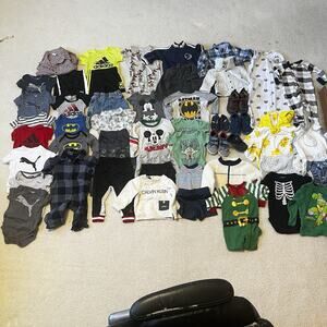 Baby/Toddler Boy Clothes Lot of 50 0-3 Months 3-6M 6-9 Nike Adidas Disney Puma